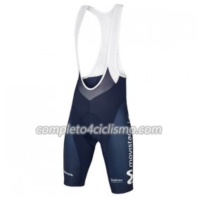 2018 Movistar Team Pantaloncino con bretelle N001